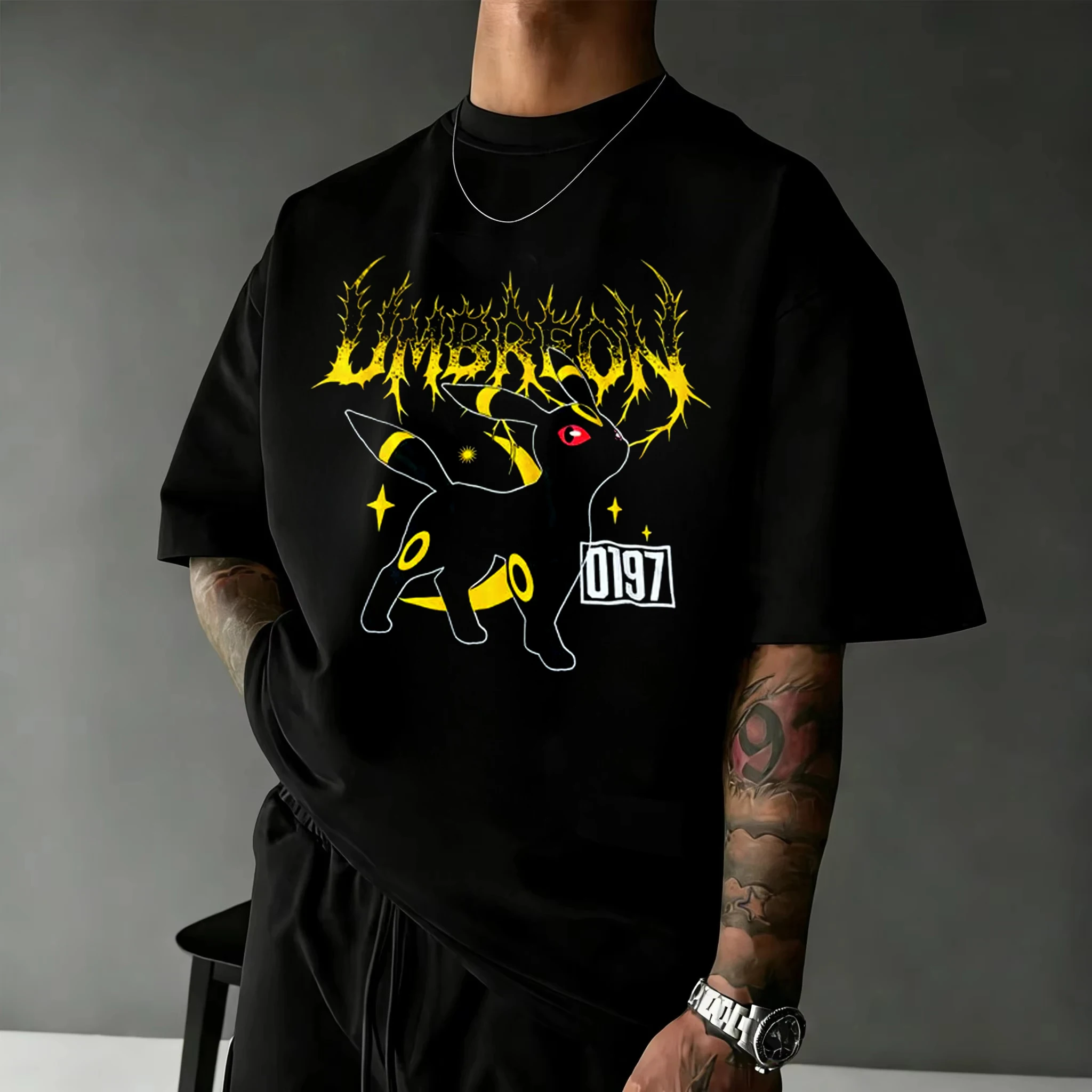 Street Fashion Evolution - Pokémon Umbreon Evolution #197 Graphic Cotton