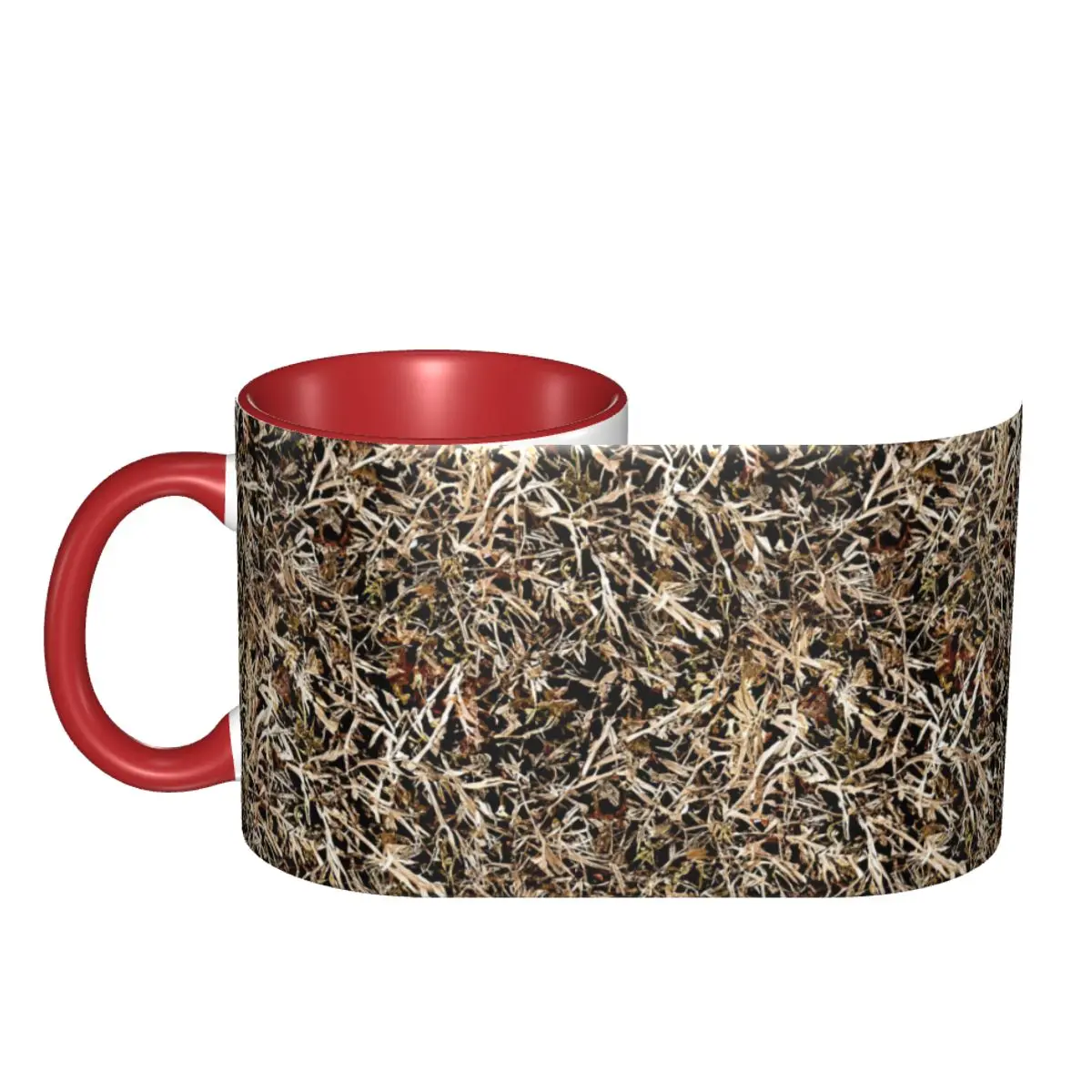 Real Tree Camouflage Camo Mug Funny Ceramic Coffee Cups Tea Mugs Milk Cup Drinkware Gift for Friends DIY Custom