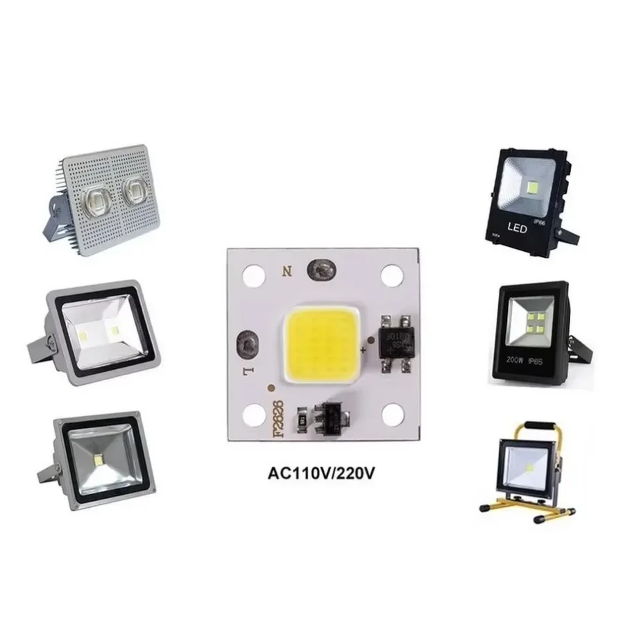 LED COB Chip 10W 20W 30W 50W AC 220V Smart IC No Need Driver 3W 5W 7W 9W LED Bulb Lamp For Flood Light Spotlight DIY Lighting