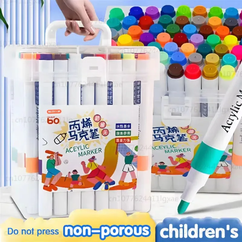 

60/12 Colors Fine Tips Coloring Markers for Adult Coloring Books for Kids Adults Markers Paper-friendly No Peeling Water-based