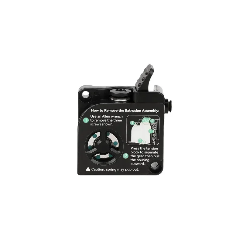 3D Printer Extruder Front Shell Kit Replacement Parts for FDM Printing Compatible with K2 Series High Quality Durable