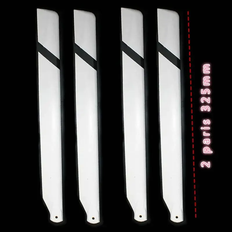 2/5 Pairs RC 450 RC Helicopter Glass Fiber 325mm Main Blade For Align Trex RC Helicopter