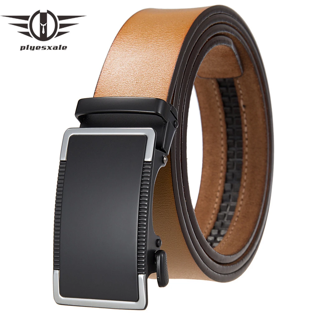 

Belt Male Men's Belt Genuine Leather Strap Luxury Brand Automatic Buckle Belts For Men Belts Cummerbunds cinturon hombre B980