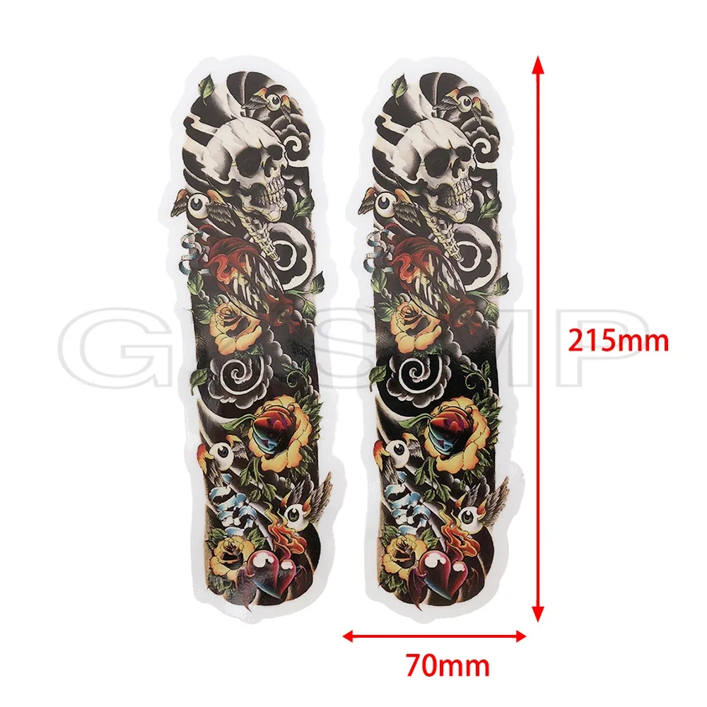 New Color Motorcycle Front Fork animal Skull Decal Universal Sticker Tag Paster fit For Harley Kawasaki Suzuki Honda Yamaha