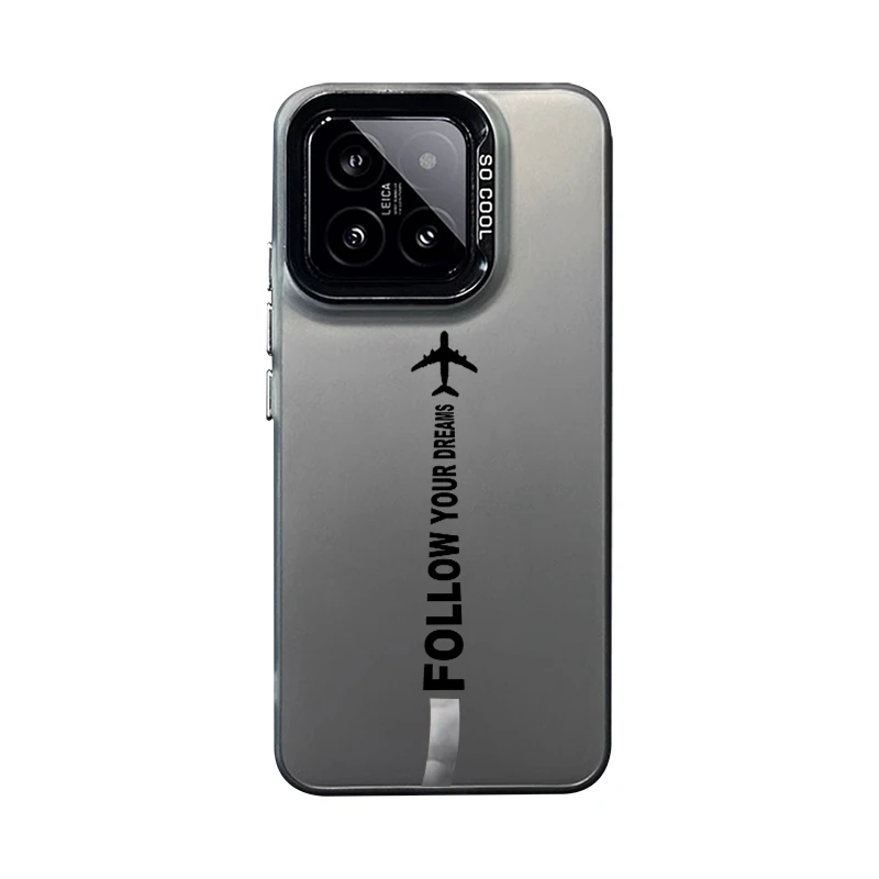 حافظة هاتف شعبية للطائرة لهاتف XiaoMi 15 14 13 12 11 Pro Ultra Laser Hard PC + حافظات من البولي يوريثان الحراري-H367