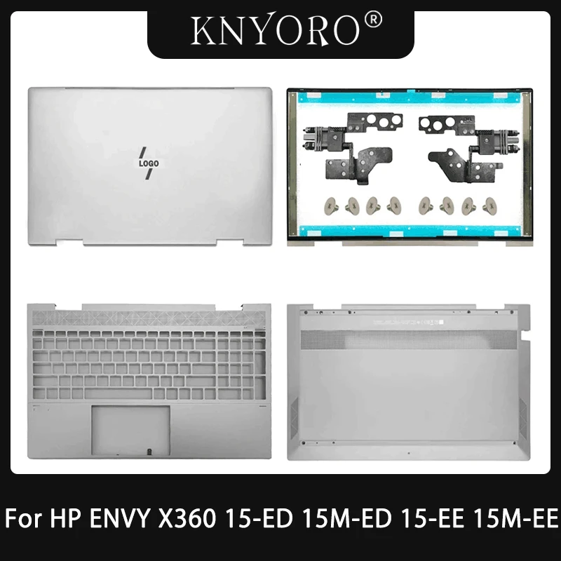 

New For HP ENVY X360 15-ED 15M-ED 15-EE 15M-EE TPN-C149 LCD Back Cover Front Bezel Hinge Palmrest Bottom Case L93203-001 15.6 In