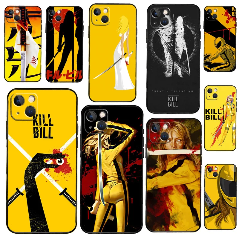 Kill Bill Movie Poster Bumper Phone Case For iPhone 11 12 13 14 15 16 Pro X XR XS Max Plus Back Cover