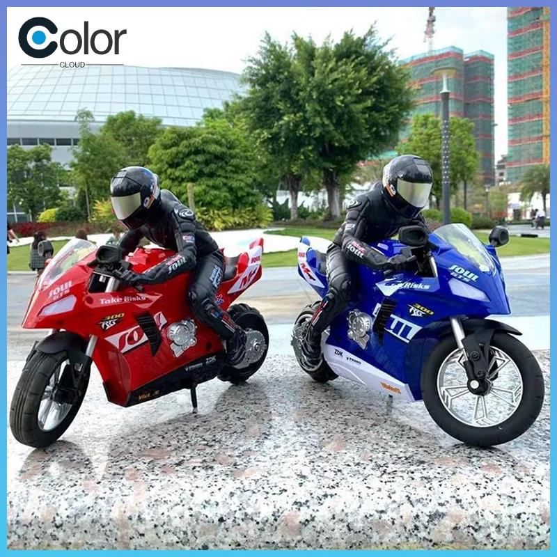 Rc motocicletas motor elétrico carros rc de alta velocidade 4ch controle remoto corrida motocicleta deriva carro crianças natal festival presente