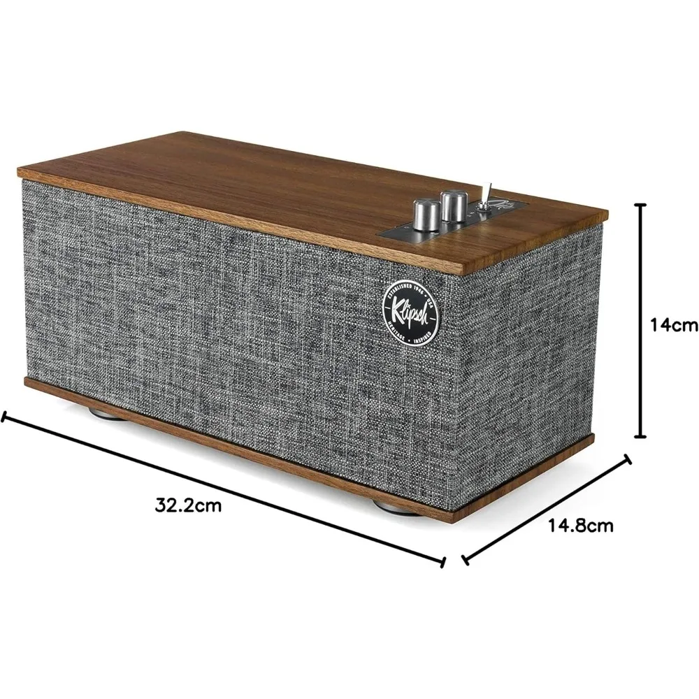 Radio stołowe w stylu vintage z drewnianym blatem, Bluetooth i dźwiękiem stereo FM do dekoracji wnętrz