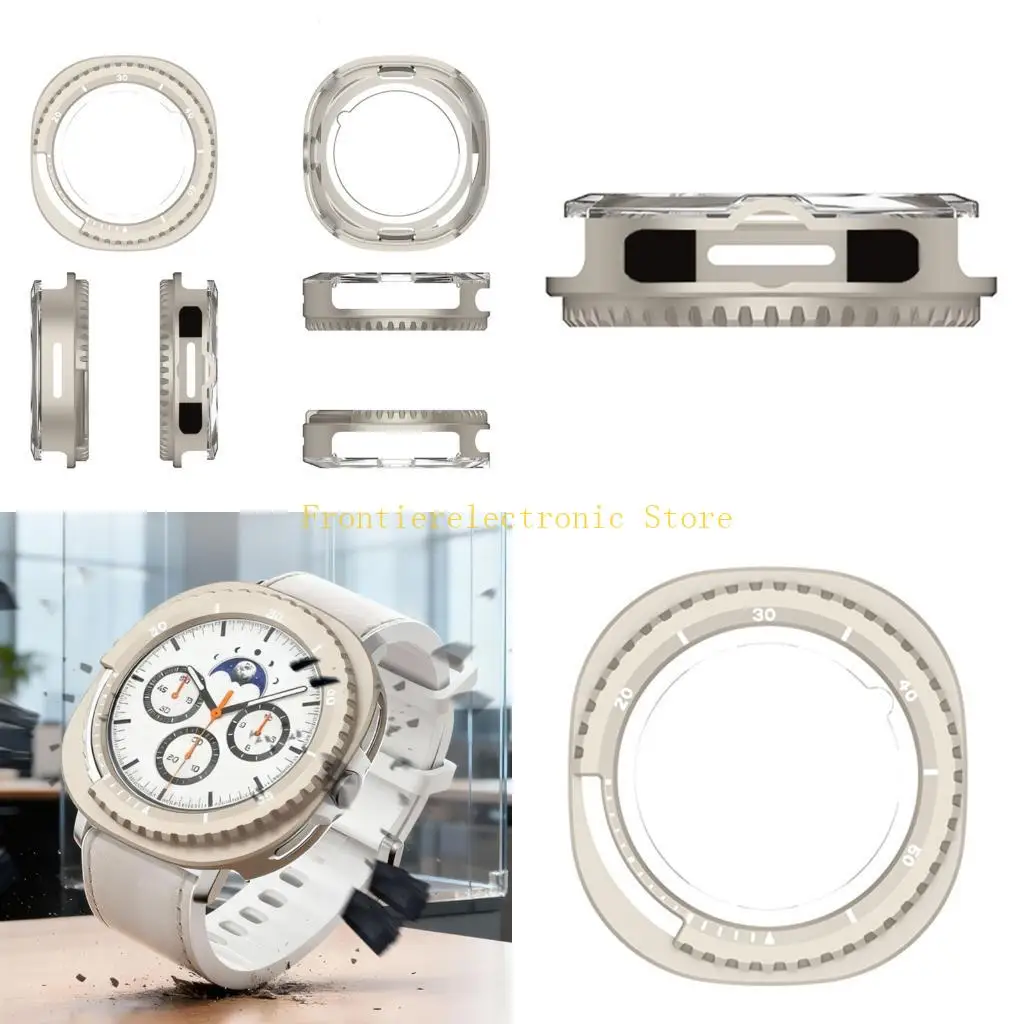 

G8DB Metal Frame for GXY W8C 46mm Smartwatch Lightweight Construction Easy Installation Protects Against Daily Wear