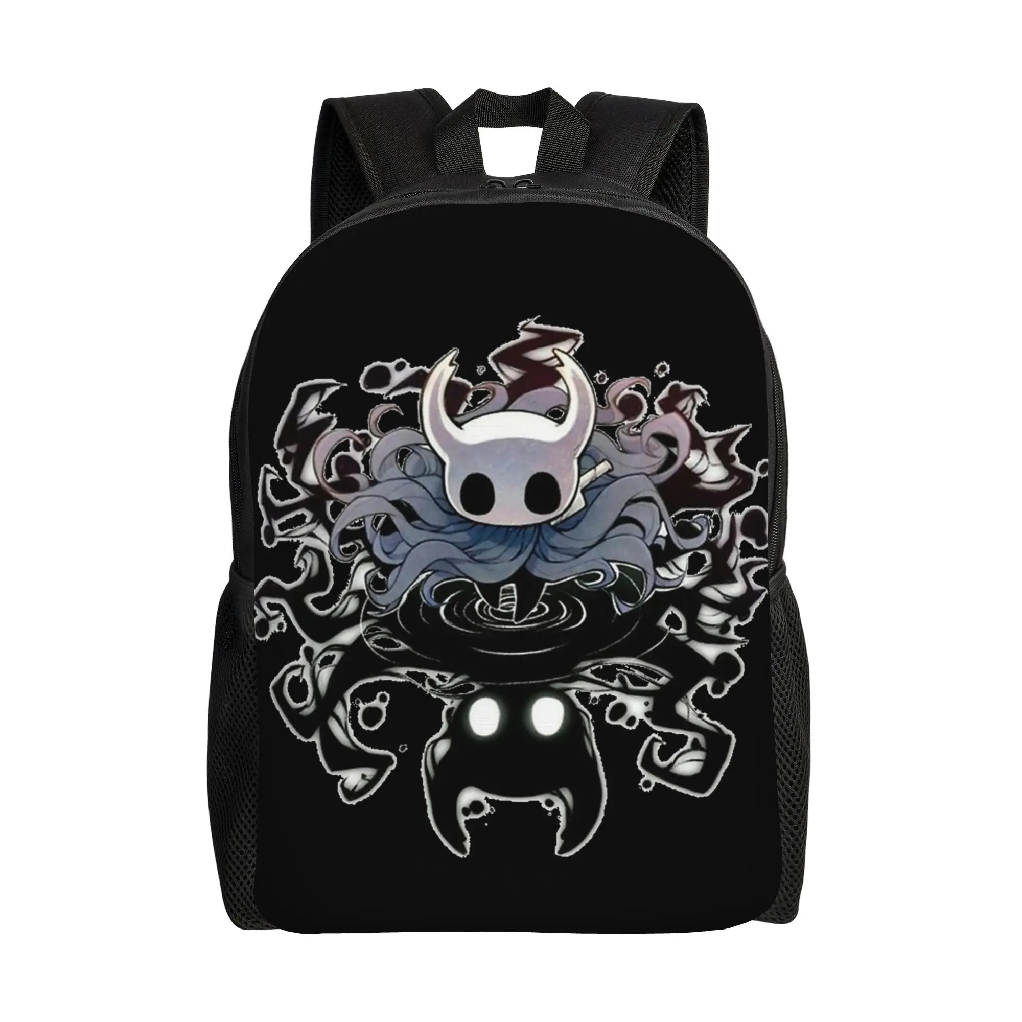 

Рюкзак Hollow Knight для мужчин и женщин, стильный, для старшей школы, бизнеса, повседневный, с принтом по мотивам игры и аниме, холщовая сумка для колледжа, для активного отдыха