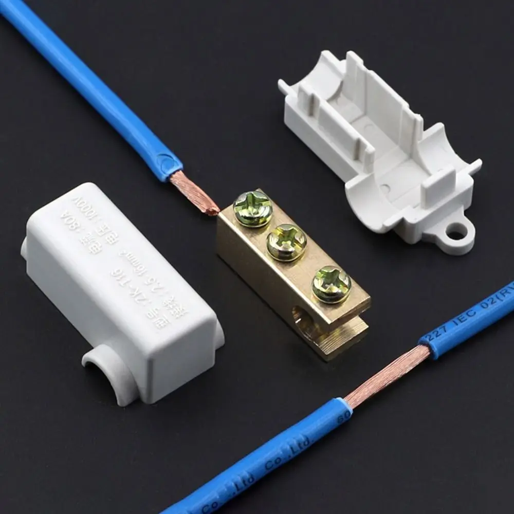 Junction Box Splitter Wire Connector T-type Wiring Terminal Block Quick Wire Connector Terminal High Power Branch Terminal