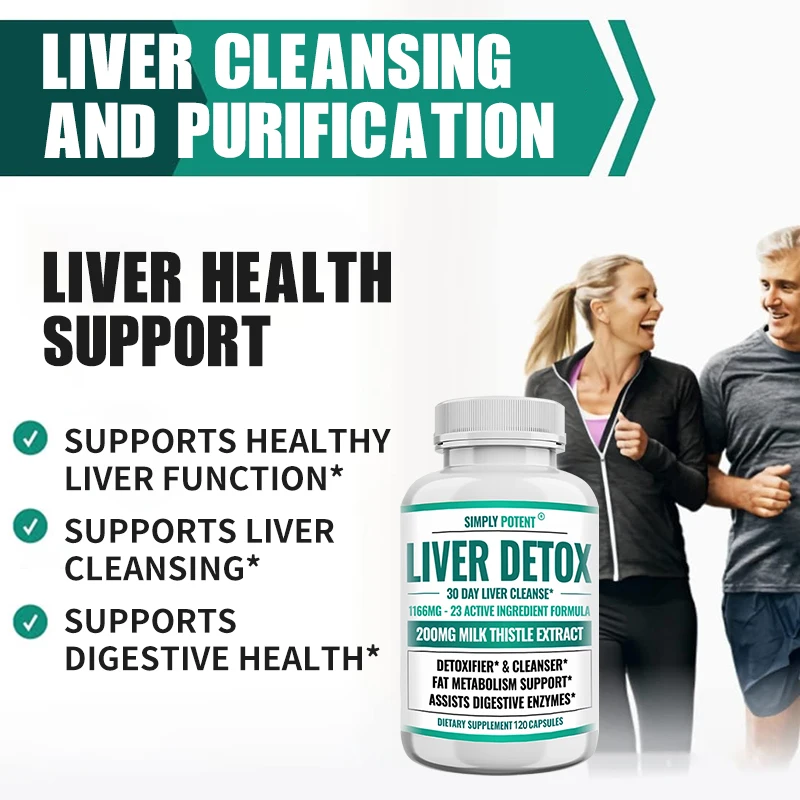 Fatty Liver Cleanse & Liver Detox Supplement - with Artichoke, Milk Thistle & Dandelion for Liver Support for Men & Women