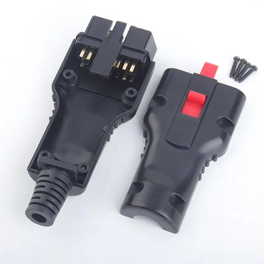 1pc Car Obd2 Male Assembly Obd Diagnostic Interface Connector OBDII 16PIN Handle Plug Gold-plated Pins Adapter Drop Shipping