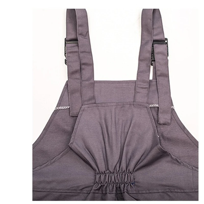 ชุดเอี๊ยมทำงานผู้ชายผู้หญิงหลากสี ชุดคลุมป้องกันพร้อมสายรัด จั๊มสูทหลายกระเป๋า ชุดยูนิฟอร์ม กางเกงคาร์โก้แขนกุด