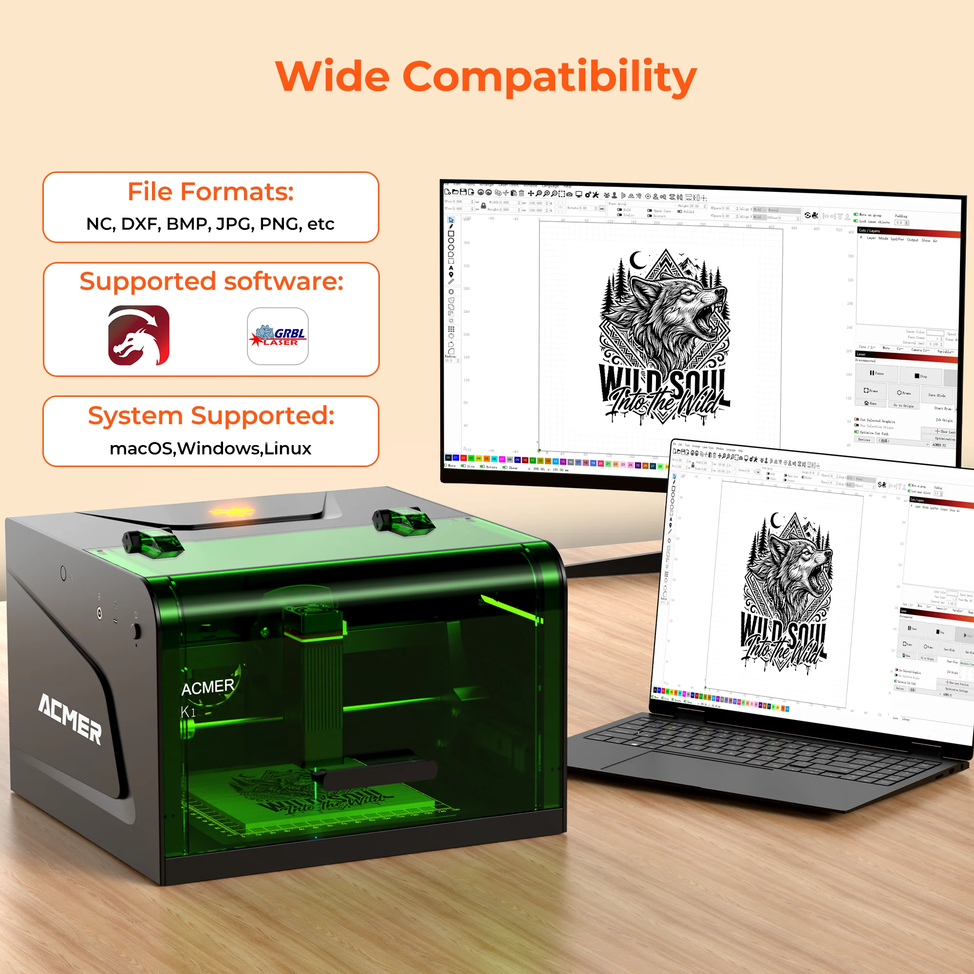 ACMER K1 Laser Engraver 0.01mm - Leatherwork Diy review and price