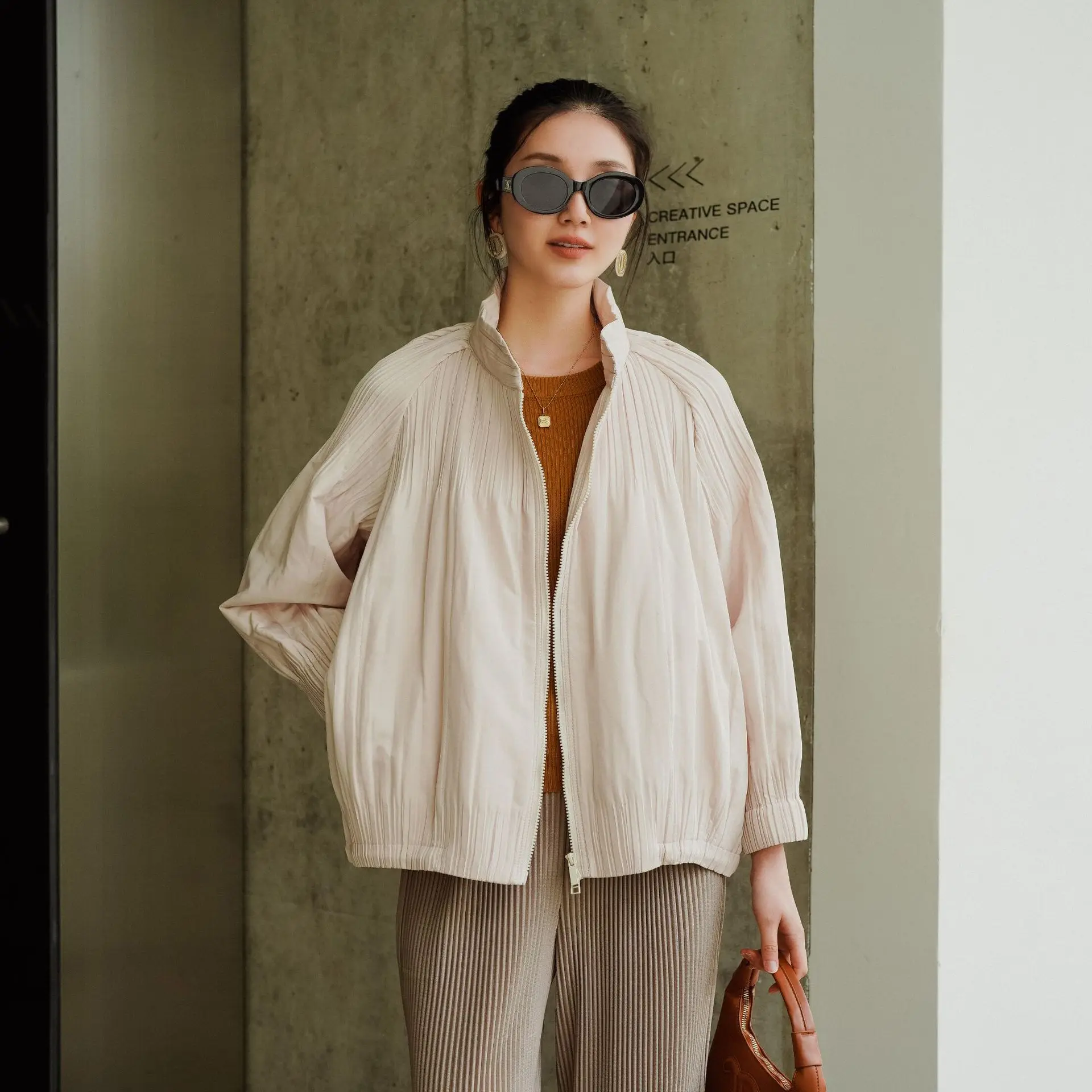 

Miyake Pleated 2025 Autumn and Winter New Pleated Clothes Comfortable Fashion Casual Loose Large Size Jacket Cotton Coat Jacket