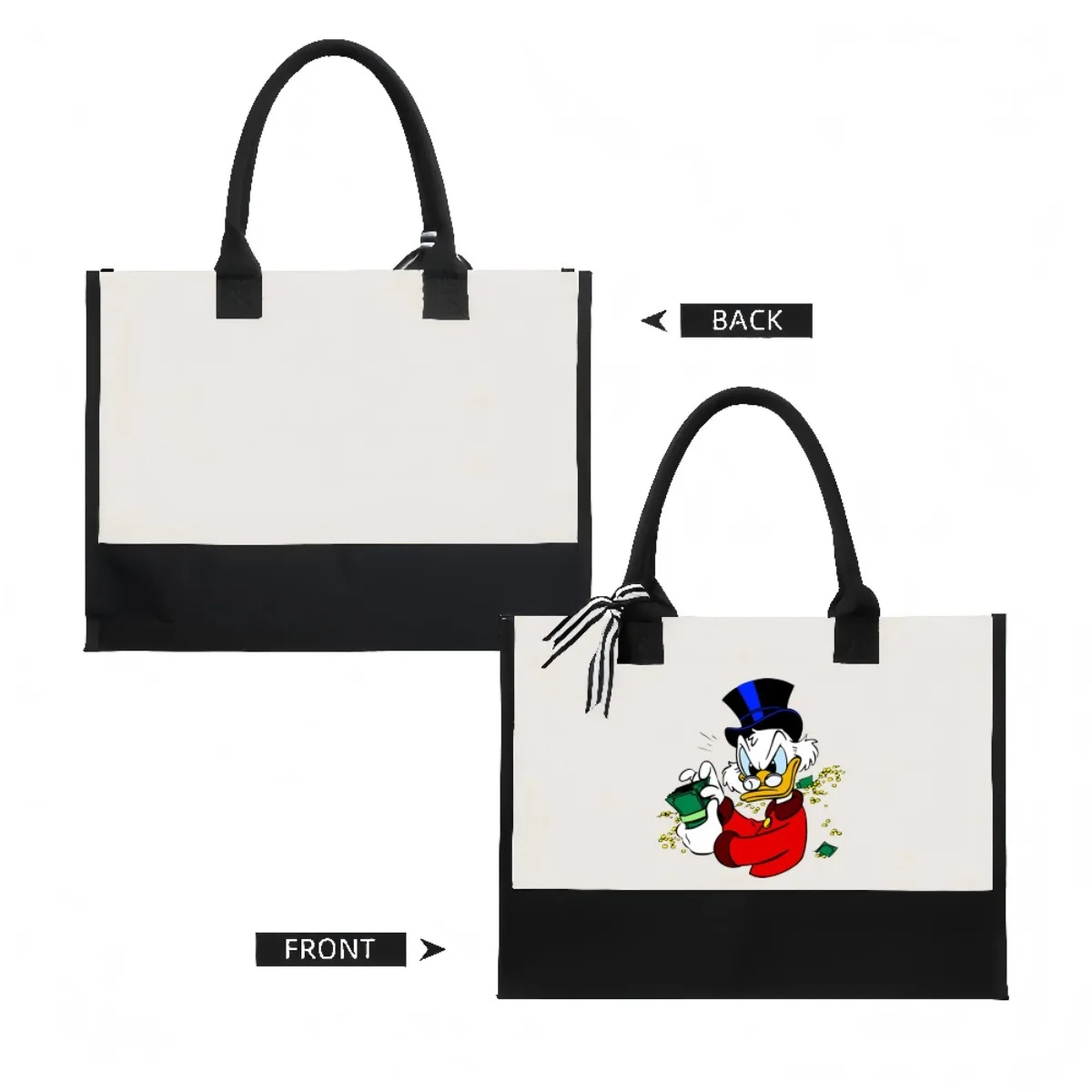 البخيل 2026 جديد وصول موضة عملية واسعة قابلة لإعادة الاستخدام حمل حقيبة نمط طباعة 2 لهجة الثقيلة حقيبة كتف كبيرة