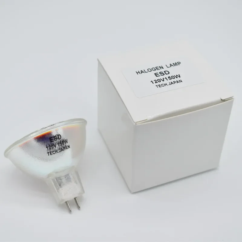 Галогенная лампа ESD 120V 150W JCR 120V150W GY5.3 для оптоволоконных проекторов, эндоскопов, колпоскопов, стоматологических микроскопов