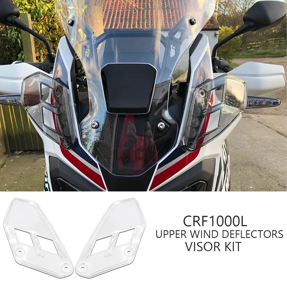 

CRF1000L Accessories Side Deflector Fits For Honda CRF1000L CRF 1000L Africa Twin Adventure Sports Upper Wind Deflectors Visor