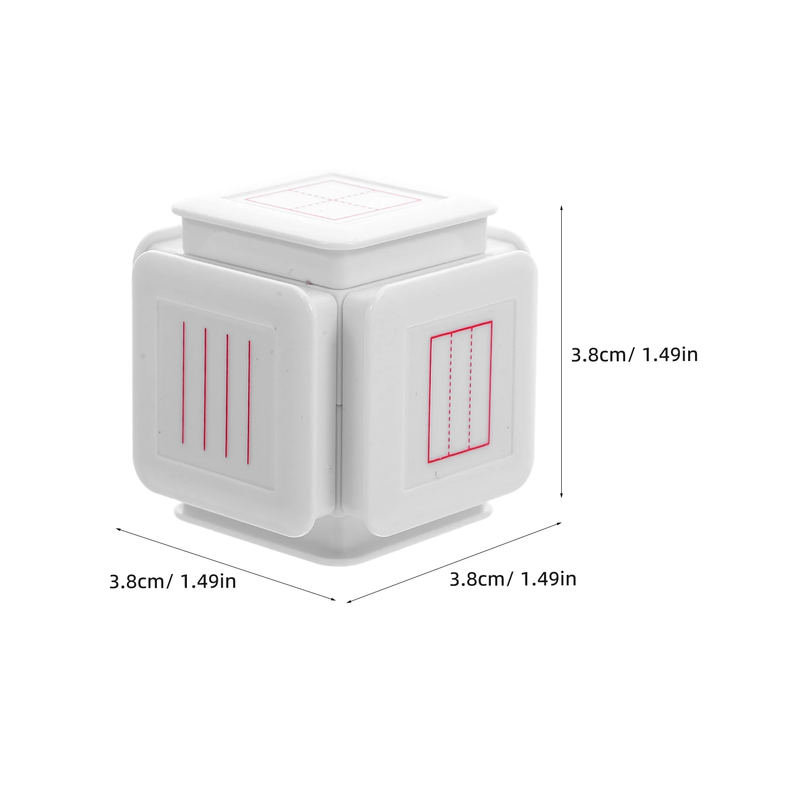 Six-Sided Classroom Handwriting Stamp Versatile Designs Grid Clock Pinyin English Lines for Early Education Supplies