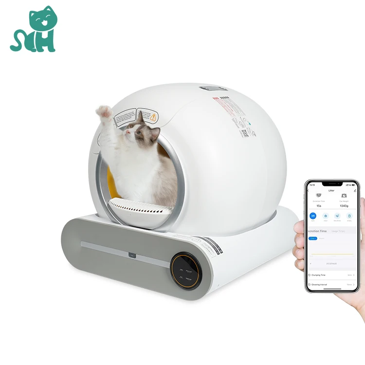 

FENGBAO High Quality Automatic Smart Cat Box Self Cleaning APP Control Intelligent Cat Basin For Multiple Cats