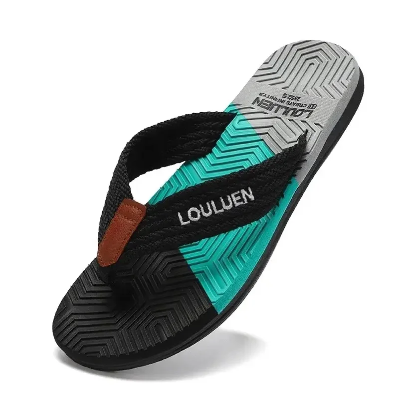 Sliders Flip Flops Man Slippers 2024 Trend Summer Anti-skid Outdoor Light Casual Beach Male Sandals Household Slides For Men