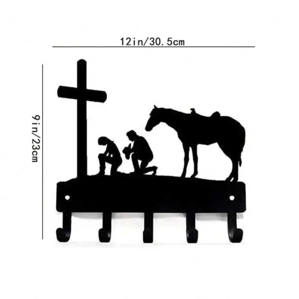 ตะขอแขวนผนังเหล็กสีดำแบบหรูหรา 1 ชิ้น เหมาะสำหรับติดตั้งในพื้นที่หลากหลาย เช่น ห้องนั่งเล่น ห้องนอน ใช้แขวนเสื้อผ้าในครัวได้ดีเยี่ยม