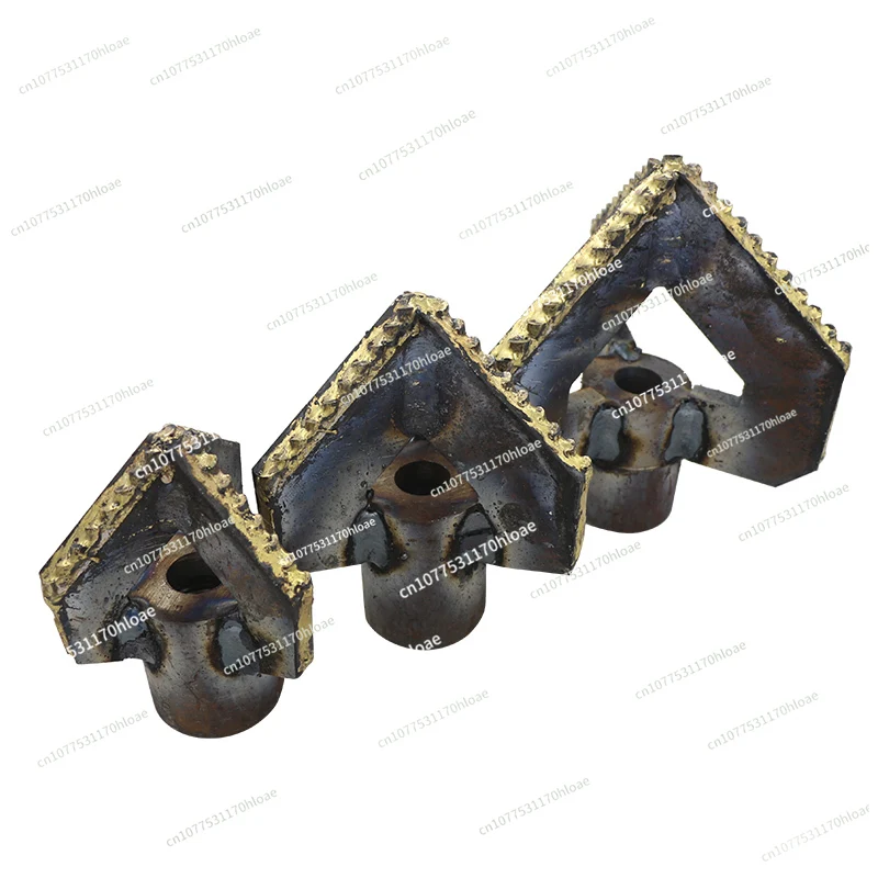 Three-Leaf Alloy Drill Bit Big Octagonal Middle Octagonal Arc Angle Hole Drilling Mud Piling Well Drilling All