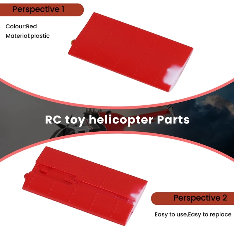 1Pair RC Toy Helicopter Upgrade C138 Side Wing Set For RC ERA C138 Bell 206 1:33 RC Toy Helicopter Parts