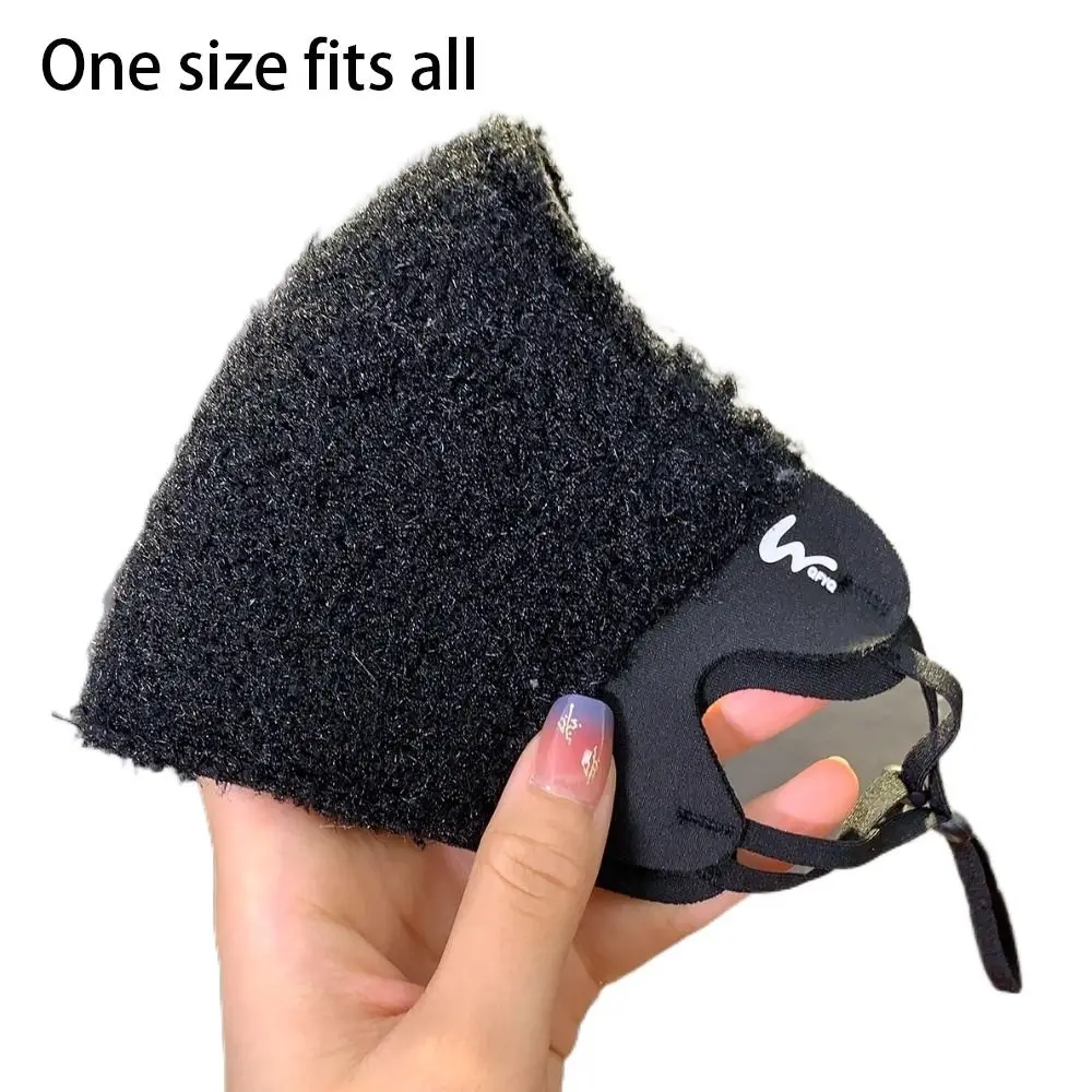 Nieuwe opgerolde fluwelen dames winter warm masker winddicht zachte opslag warmte fietsmaskers verstelbare warmte gereedschap fleece mondkap