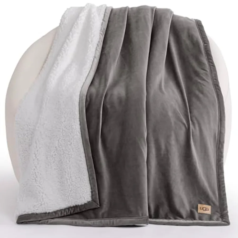 

Bliss Throw Blanket Plush Soft Fleece Fluffy Blankets for Bed or Couch Oversized Warm Reversible Machine Washable Medium Weight