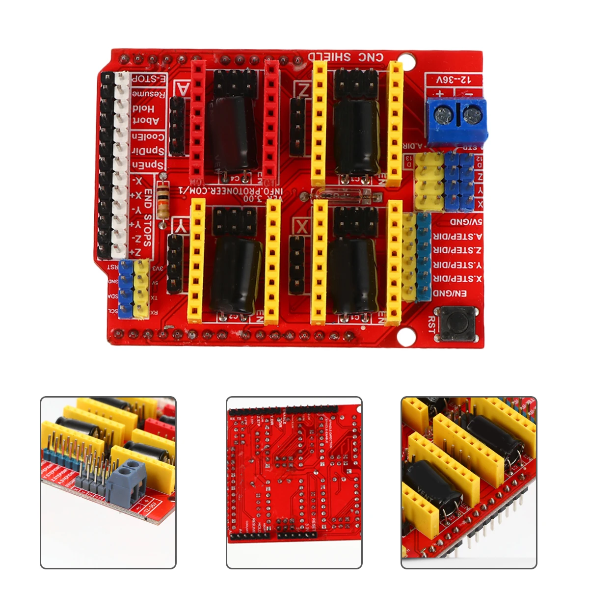 

2pcs 3D Printer Driver Board Engraver Shield A4988 V3 CNC Expansion 12-36V PWM 4- Stepper Motor Changeable Wiring Direction