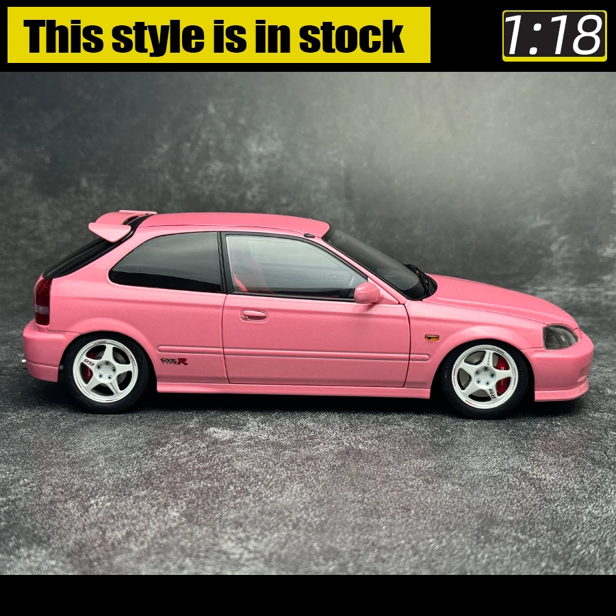 Motorhelix MH 1:18 para Honda Civic TypeR EK9 modelo de coche deportivo modelo estático regalo de cumpleaños