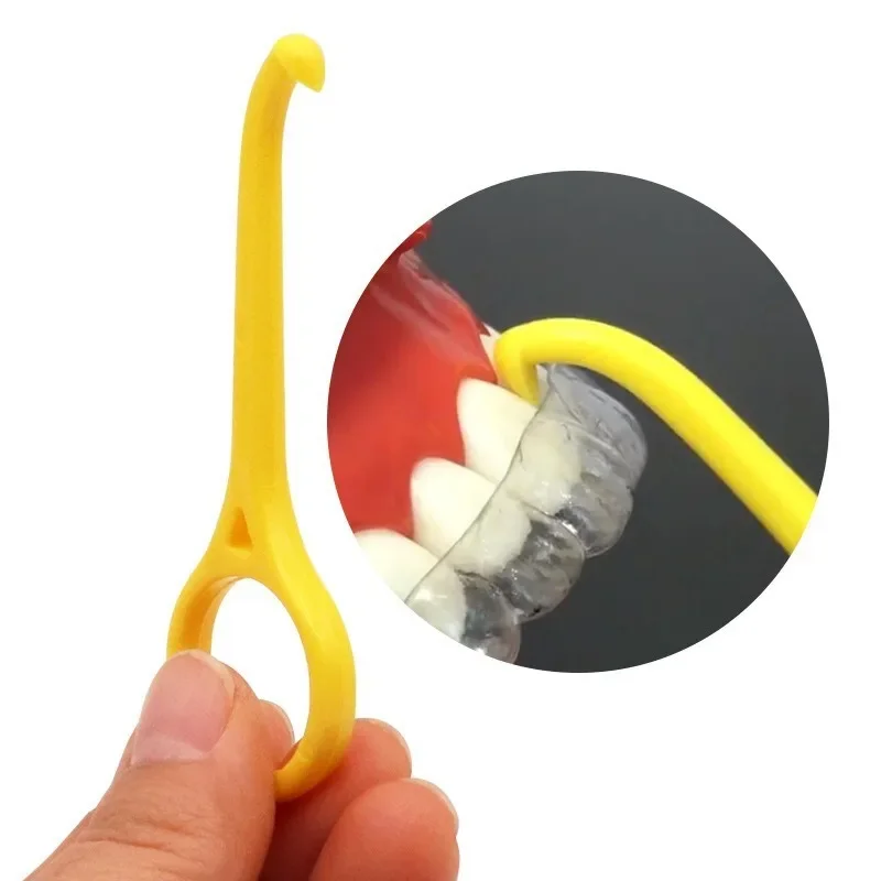 100Pcs Orthodontic Aligner Chewies Hook Dental Invisible Removable Brace Extractor Tooth Socket Remover Removal Tool Oral Care