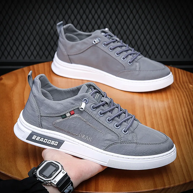 Summer new umbrella cloth breathable men's trendy versatile ice silk casual board shoes
