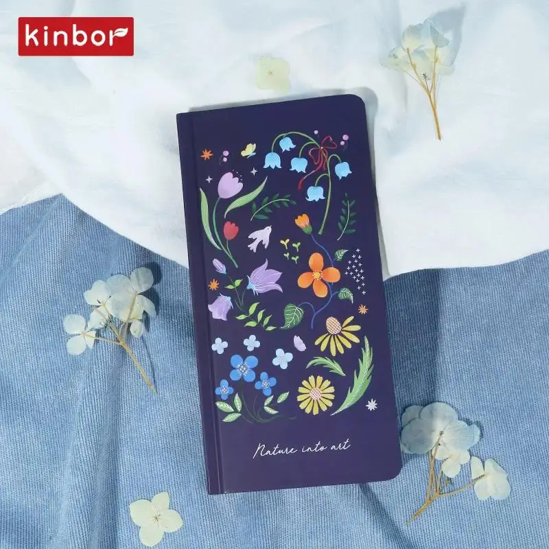 Kinbor Undated Weekly Planner,Aesthetic Hardcover Journal with Illustrated Cover,Week-on-Two-Page Layout,Cute Todo List Notebook
