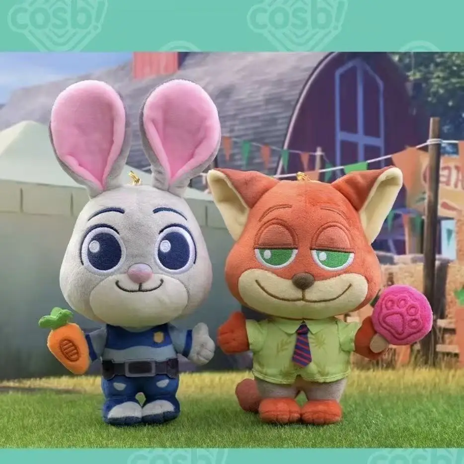 حقيقية Zootopia 2 سلسلة صندوق أعمى نيك جودي المفاتيح قلادة صندوق الغموض عمل الشكل أنيمي دمية جمع لعبة مجسمة