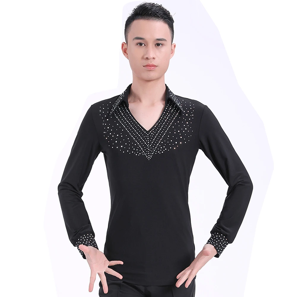 2022 Latin Dance Garment Dance Waltz Ballroom Dance Garment Performance Latin man Shirts Garment Top