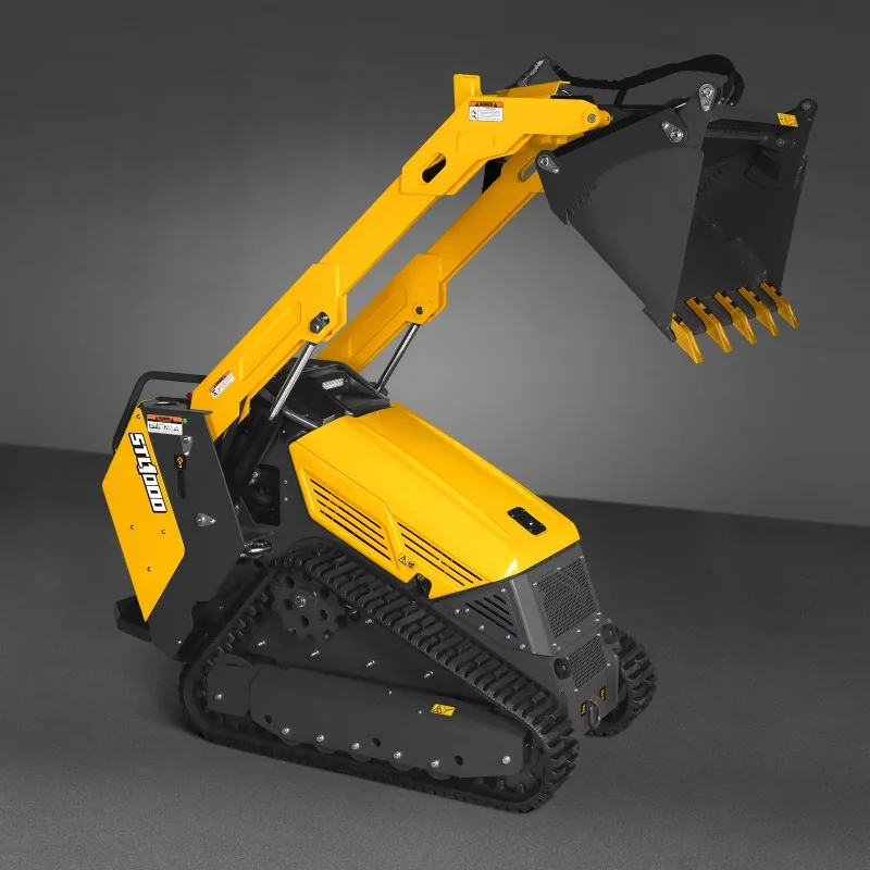 Austter STL1000 Compact Mini Track Skid Steer Loader and Attachments