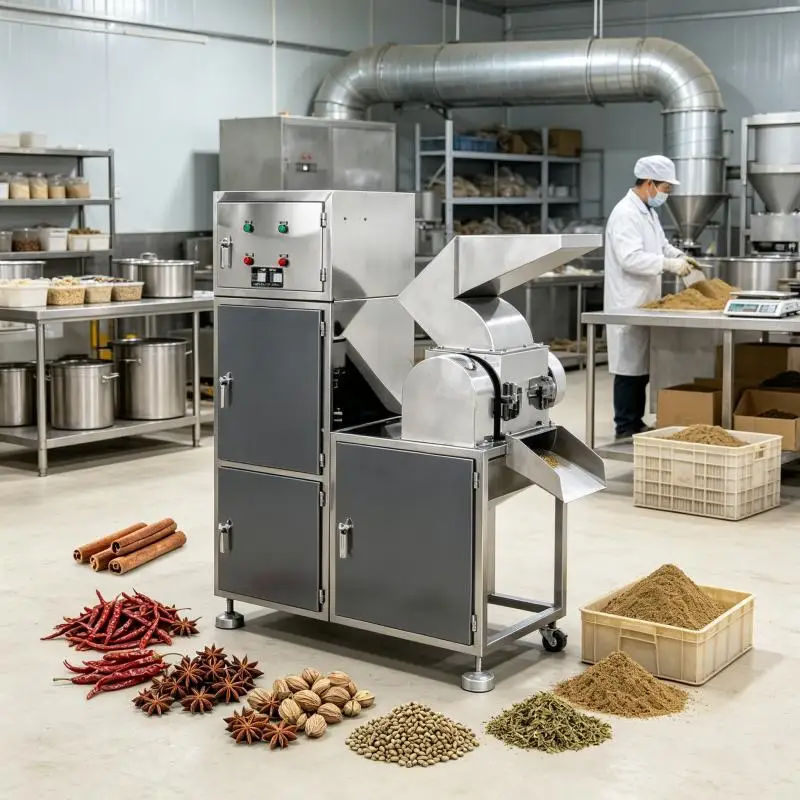 Grind Spices Dried Herb Grinding Chilli Lanka Chili Red Pepper Dry Leaf Crushing Machine Mushroom Grinder for Sale