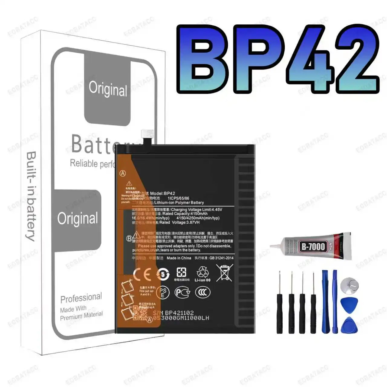 New High Quality BP42 Battery For Xiaom Mi 11 Lite/Mi 11 Lite 5G NE/2109119DG Phone Batteries+Free Tools