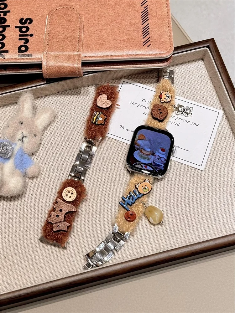 

22mm/20mm/18mm autumn and winter plush fashion strap suitable for Huawei GT5/GT5 Pro/GT4/GT2/GT2/3/4