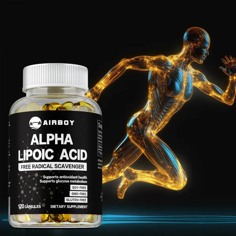 

Alpha Lipoic Acid 600mg - Support Brain Health, Relieve Neuralgia, Promote Energy Metabolism, Enhance Immunity, Anti-oxidation