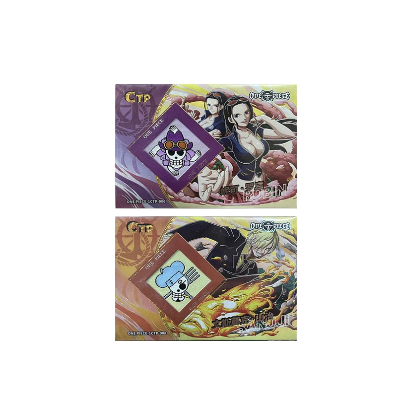 Anime japonés ONE PIECE CTP Monkey D. Luffy Burukku Sanji Chopper tarjetas coleccionables regalos de cumpleaños de Navidad juguetes para niños