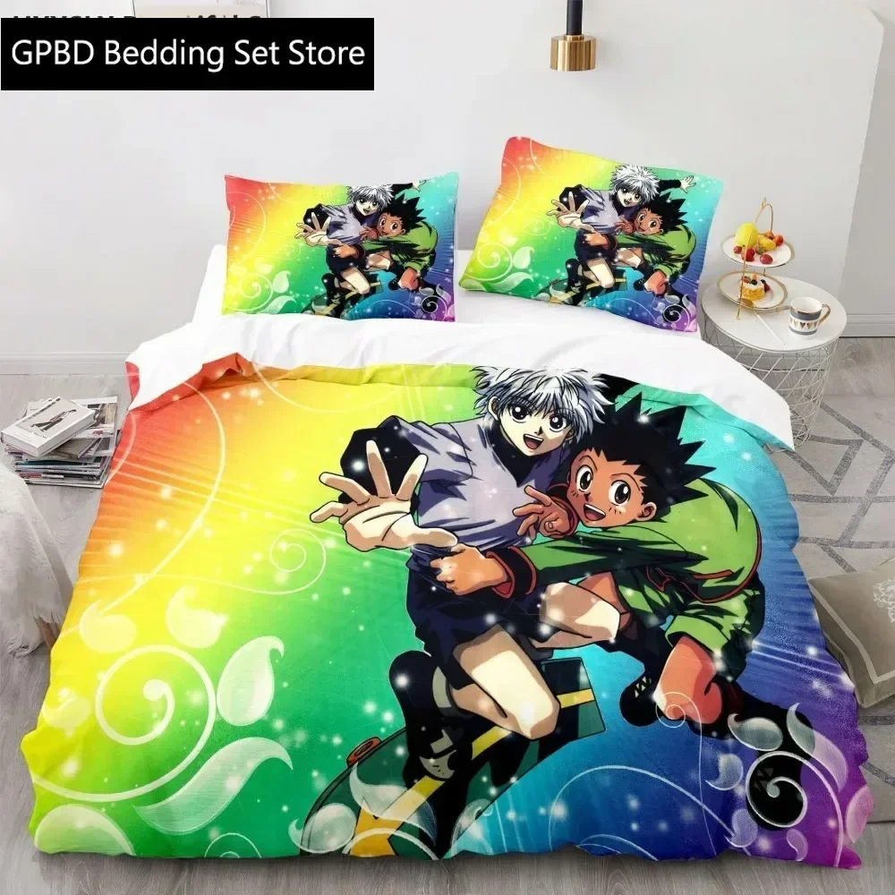 

Luxury New 3D Print Hunter X Hunter Duvet Cover Set Bedding Set Japanese Anime Twin Queen Quilt Cover Pillowcases Home Decor