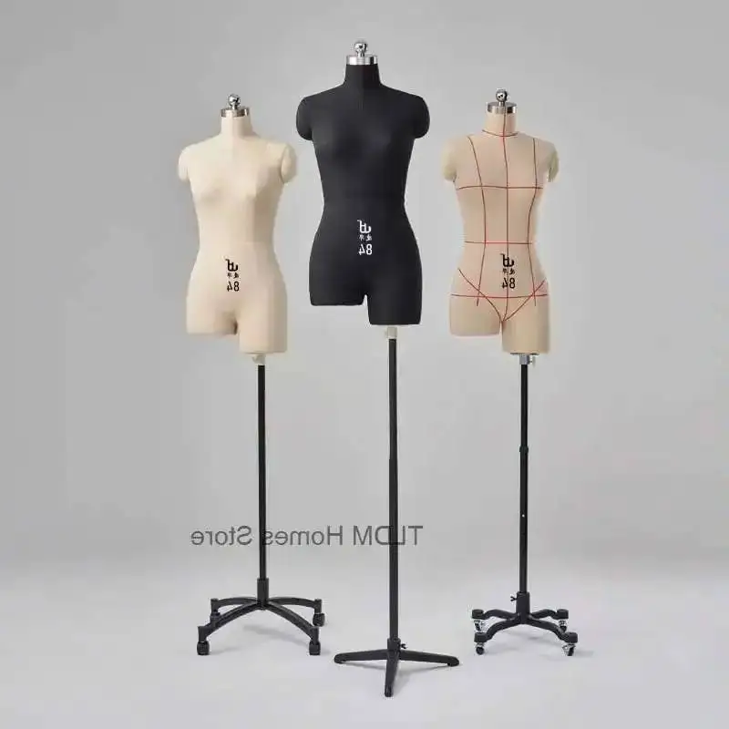 

Bust Mannequin Body Dress Clothes Design Tailor Professional Auxiliary Model Model Mannequin Sewing Form Female Stand Metal Base
