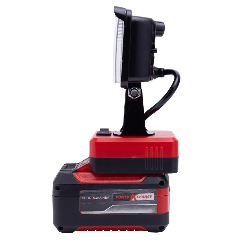 Portable Tool Light for Einhell/X-Change/Ozito 18V Li-Ion Battery with USB Portable Flashlight Cordless LED Work Light