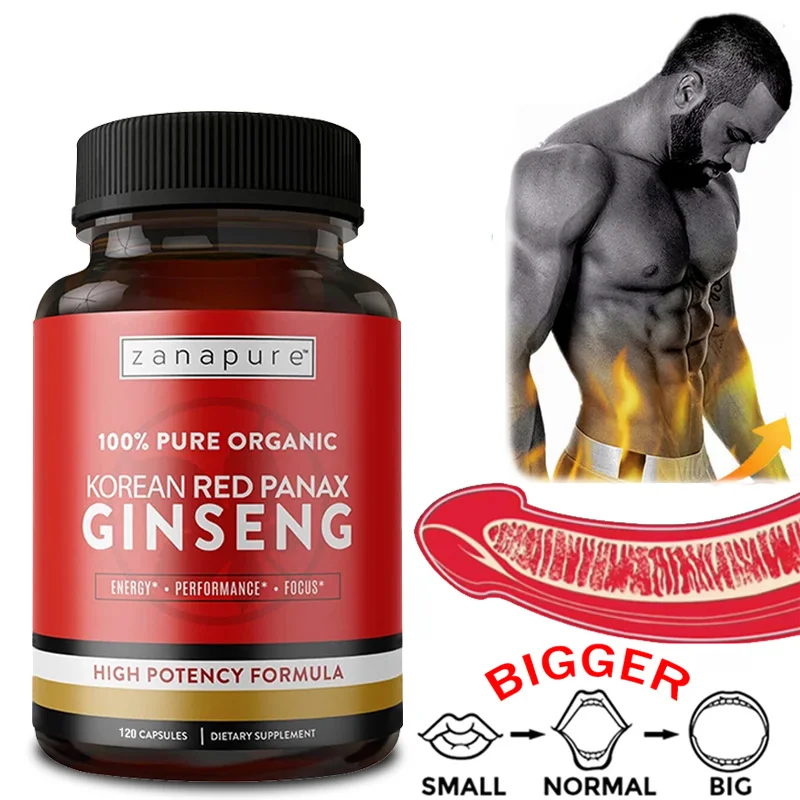 Korean Red Ginseng Extract - Supports Maximum Strength and Energy, Immune Health Supplement, Vitality, Stamina, Strength
