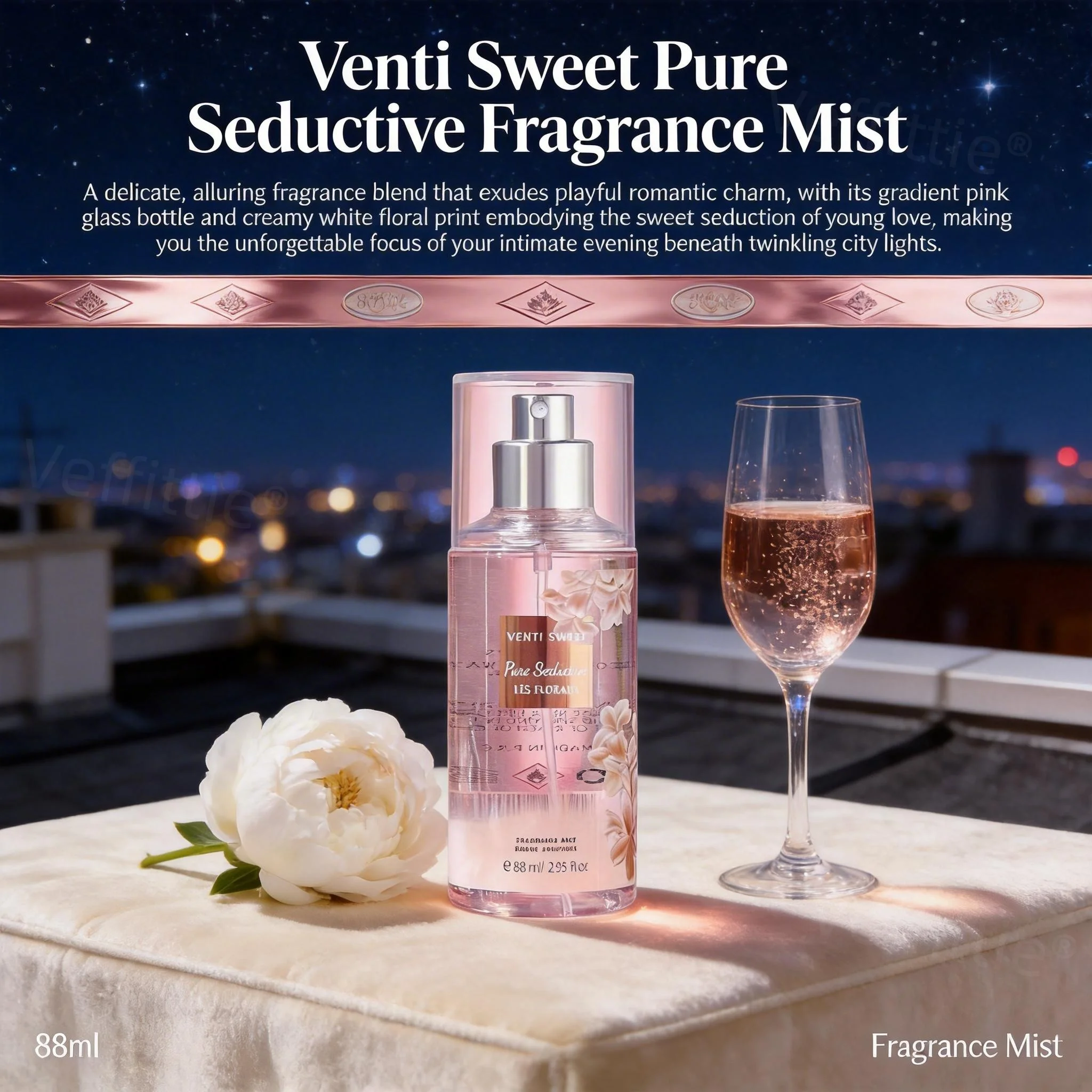 

Luxe Floral Sophistication Fragrance, Long Lasting Elegant Gardenia Notes, Refined Daily Wear, Exquisite Gift for Tasteful Users